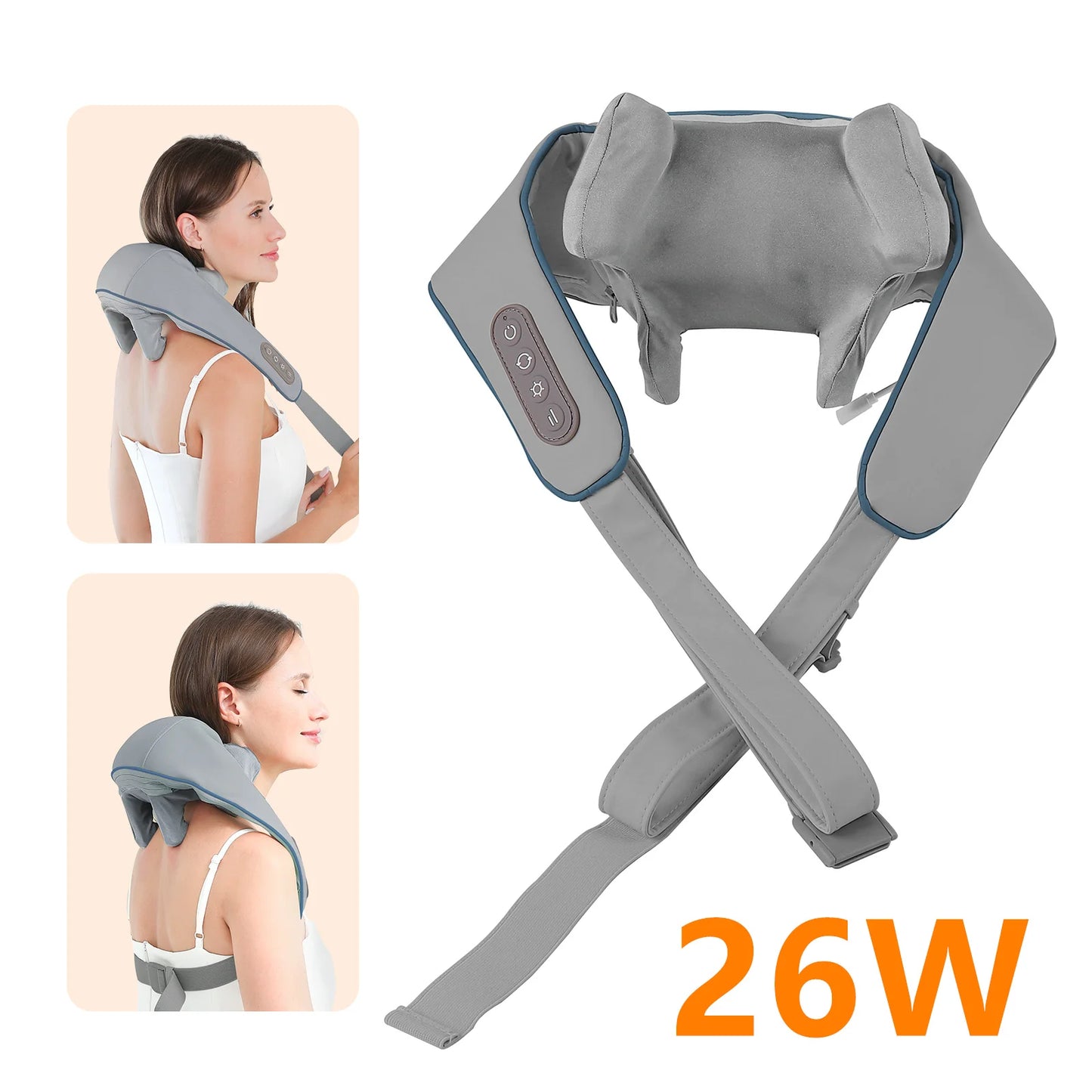 Foreverlily 26W Nacken- Und Schultermassagegerät - 2000mAh 26W 1,12kg
