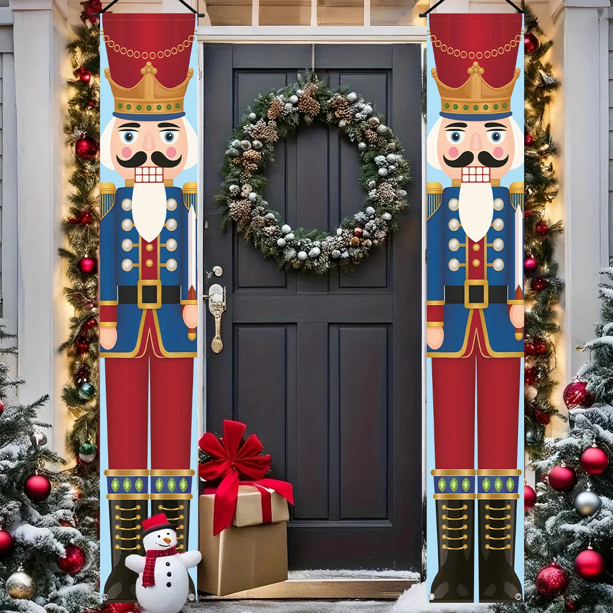 CN Zhejiang Türbanner Weihnachtsdeko - Größe Groß, Polyester