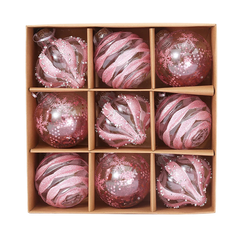 Choice Weihnachtskugeln Bruchsicher - Inhalt 9 Stk, Durchmesser 6 cm