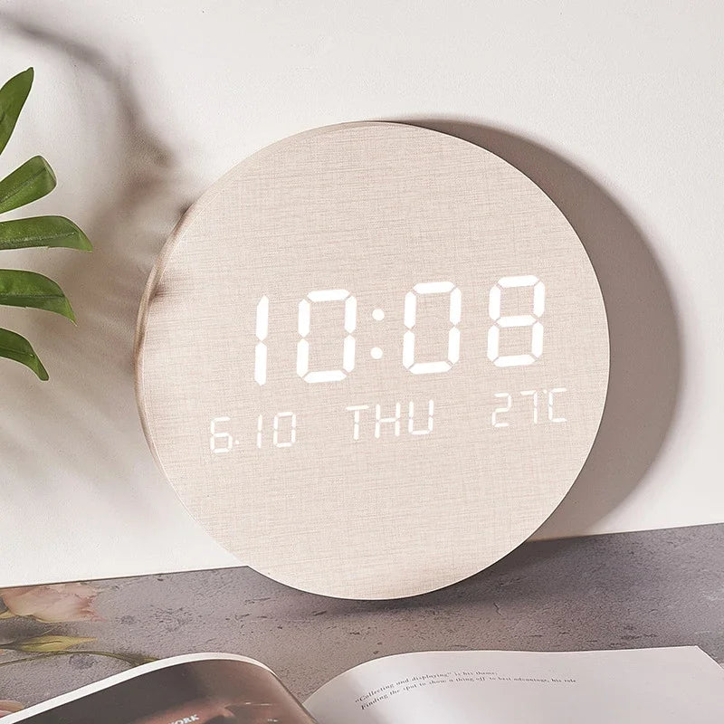 Kreativ Digital Wanduhr Einfach Großer Bildschirm Hängend Dual Zweck Uhr Temp Datum Woche Anzeige Stumm Uhr Indoor Wand Dekor