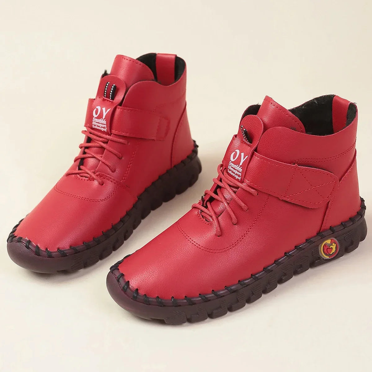 Ghete de iarnă cu căptușeală de blană Maogu - Mărimi 36-41 Impermeabile Toc până la gleznă 1-3 cm