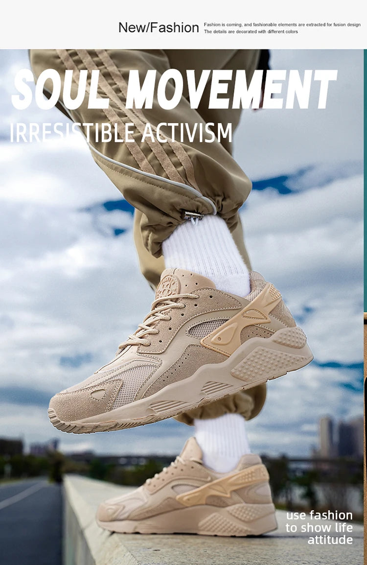 Male Sneakers Men’s Casual Shoes Running Sport Shoes Antislip Tennis Shoes for Men Mesh Breathable Outdoor Fashion Sports Shoes
