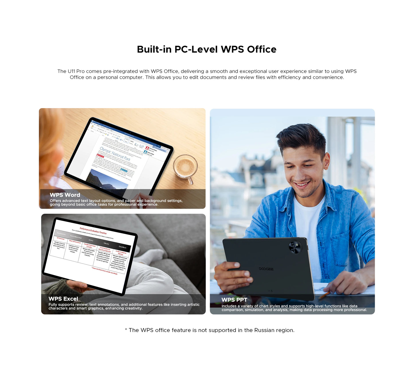 DOOGEE U11 Pro Android 15 - 8580mAh Akku, 256GB Speicher, 11Zoll