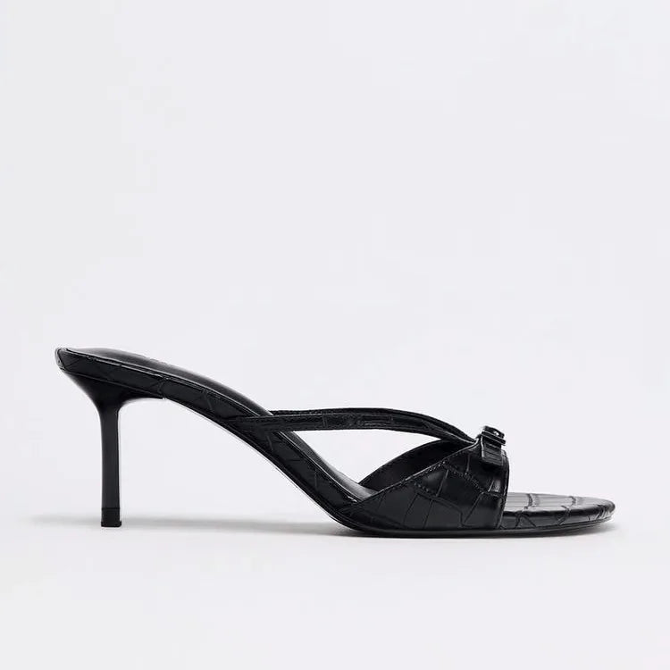 Sexy Women's High Heels Slippers Designer Heeled Shoes 2025 Summer Fashion Sandals Pumps Shallow Slides Stilettos Mujer Zapatos