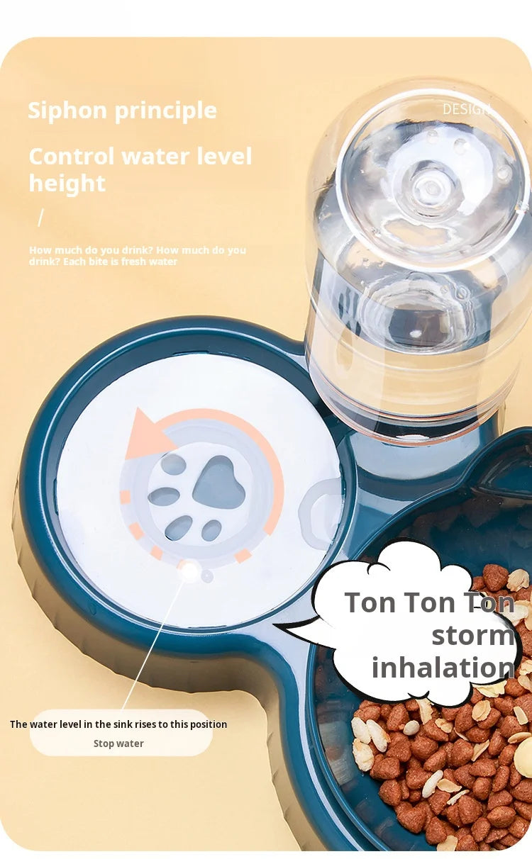 PetHome Trio-Ohr Wasserspender - 1,5L, 5W, kompakt 20cm