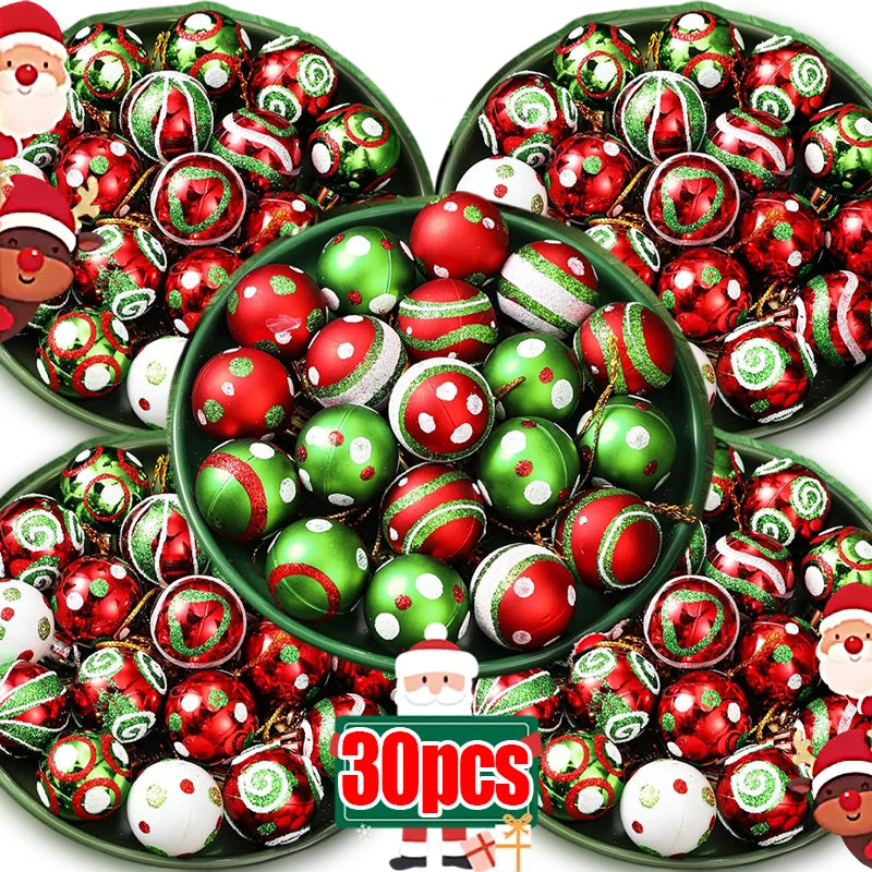 Choice Glitter Kugeln Glitzer Malerei - 6er Set Durchmesser 3 cm