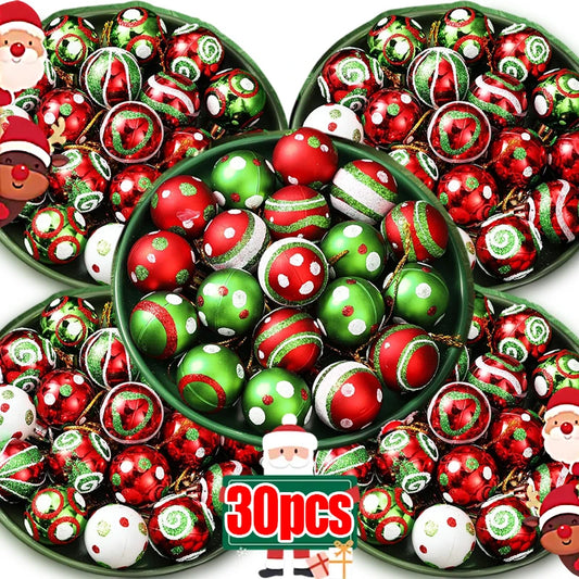 Choice Glitter Kugeln Glitzer Malerei - 6er Set Durchmesser 3 cm