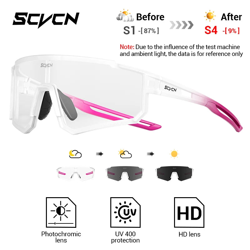 SCVCN S1412 Photochrome Sonnenbrille - 145mm/55mm PC