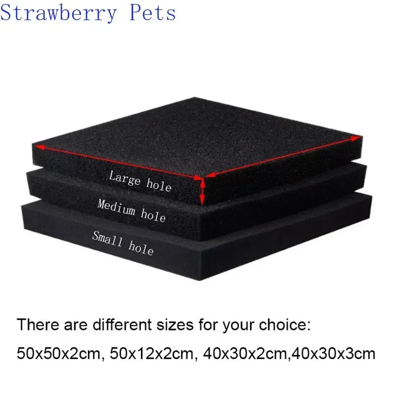 Filtru din spumă ZHIYANG - 50x50x2cm negru durabil