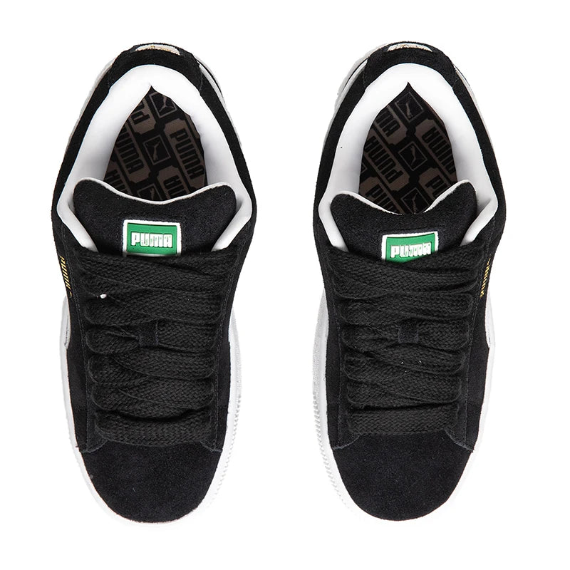 Teniși Puma Black Suede XL - Parte superioară din piele, talpă exterioară din cauciuc, unisex, mărime variabilă