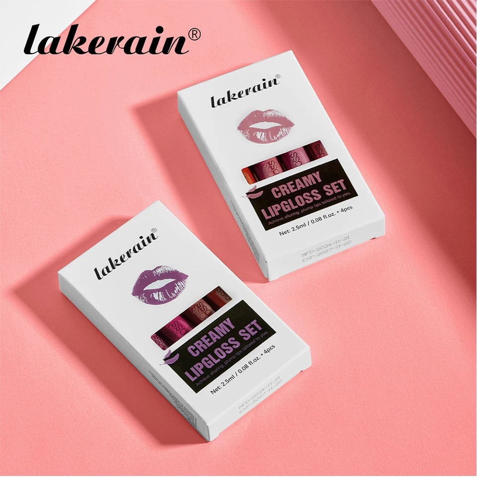 Lipgloss Cream Texture Lipstick Semi-Matte Long Lasting Do Not Fade 8 Colors Experience Richly-Pigmented Shades Peach Makeup