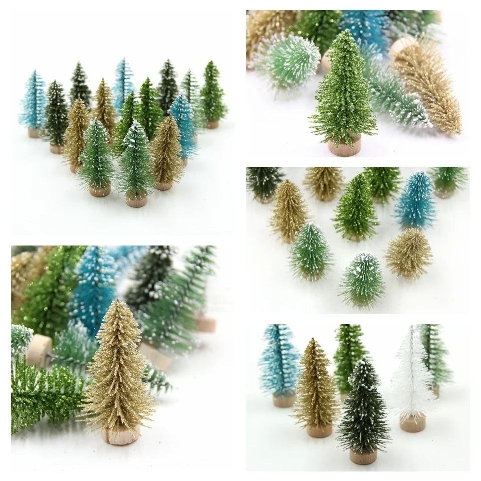 DIY House CH745-10pcs Kleiner Weihnachtsbaum - Größe 6,5 cm 10 Stück