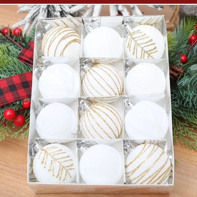 VelvetCraft Kugeln Velvet Painted - 6 cm, 12 Stück, Hängedekor