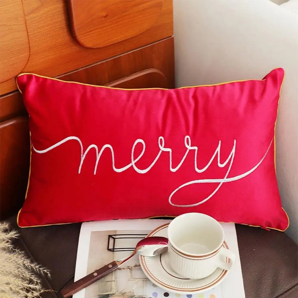 30x50cm Christmas Pillowcase Home Textile Throw Pillow Cover Cushion Case Pillowslip Xmas Home Decor Soft Rectangle Pillow Cover