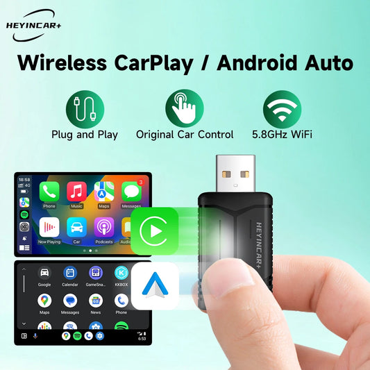 HEYINCAR H-Air 2in1 Kabellos - BT5.0 Dualband 50x24x10mm