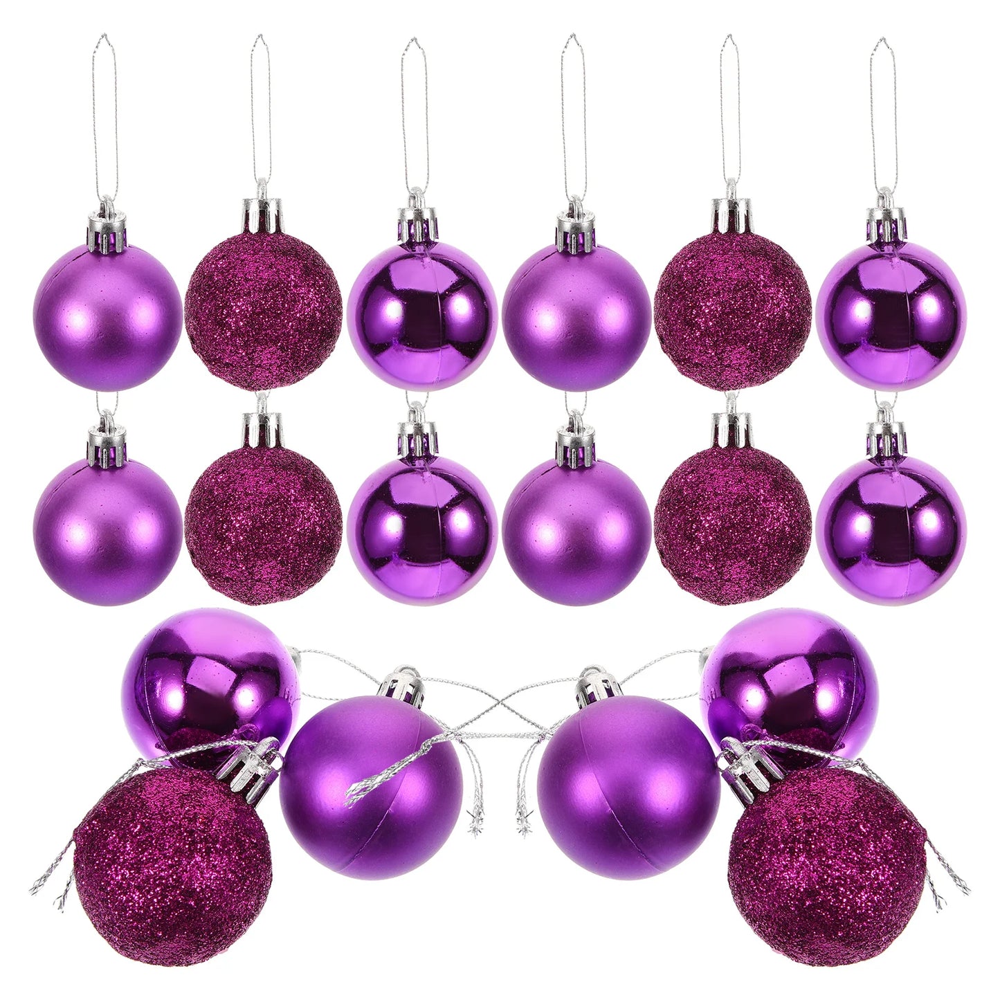 Choice Weihnachtskugeln Glänzend Kunststoff - 1000 Stück, Lila