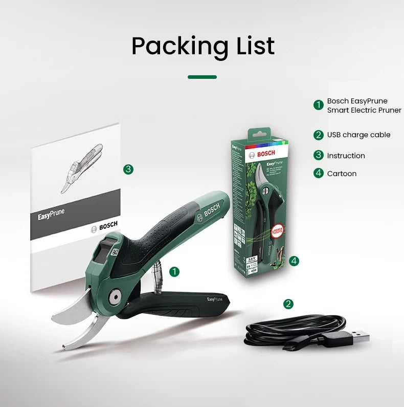 Bosch Akku Gartenschere Heim Und Garten Elektrische Gartenschere 3.6V 20mm Gartenbau Pflanzen Schere Ast Schneider Elektrowerkzeug