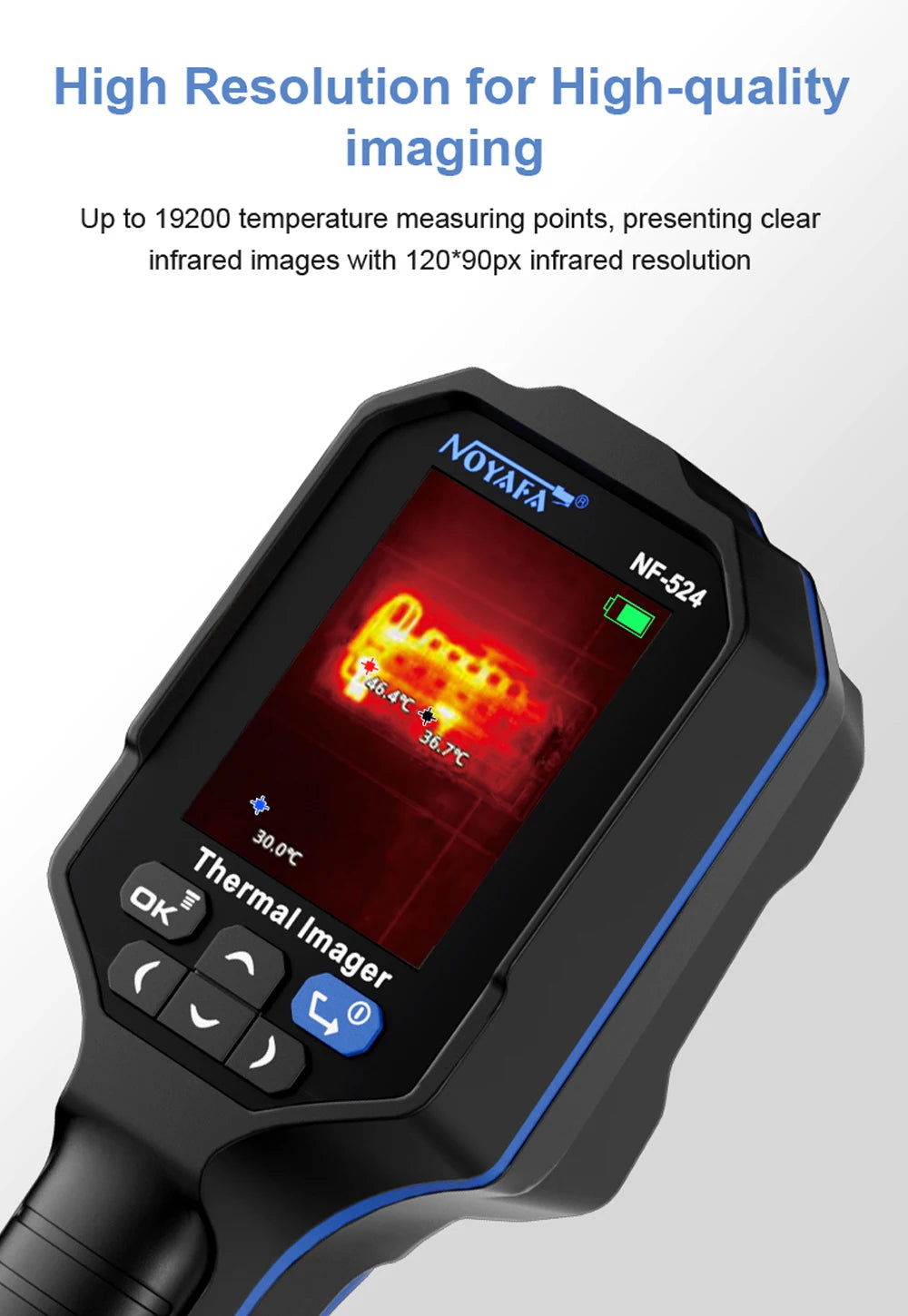 NOYAFA Infrarot Wärmebildkamera 120x90 Thermal Imaging Camera NF-524 Thermal Imager Pipeline Leak Automotive Inspect Tools