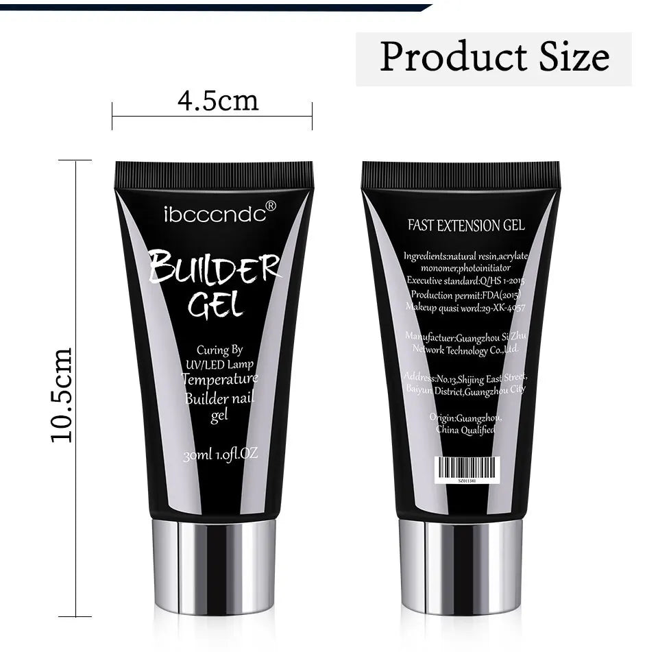 Semi-permanent Gel for Nails Poly Nail Gel Polygels Uv Led Nail Lamp Manicure Extension Material Acrylic Polish temperature