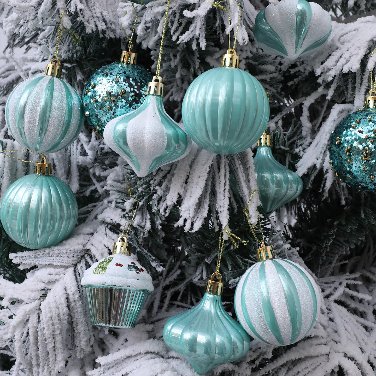 Electronic Farbige Schaumseidenkugeln Glitzernde - Ø6cm,13Stk Rot Grün