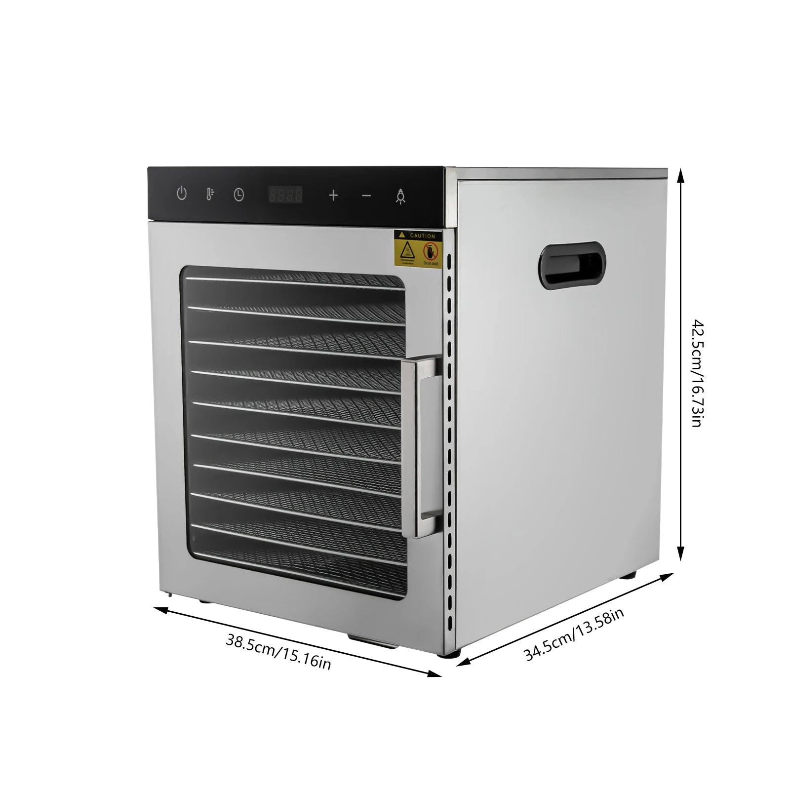 DörrPro SS-10H Dehydriergerät - 10 Einsätze 800W Kompakt Maße by Golden Bridge Store