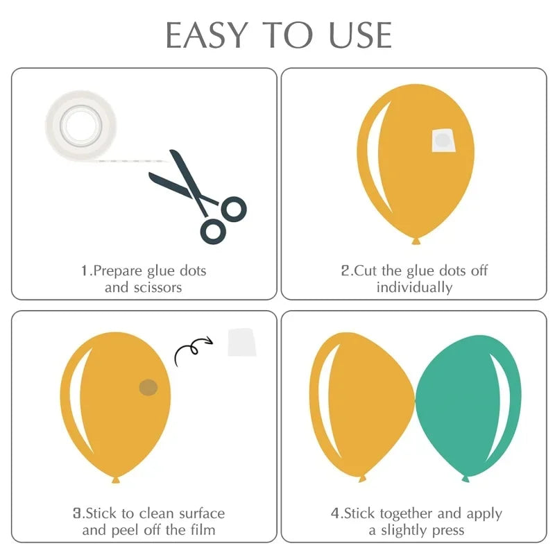 Ballonband Klebeband doppelseitig - 5m 12mm starker Halt