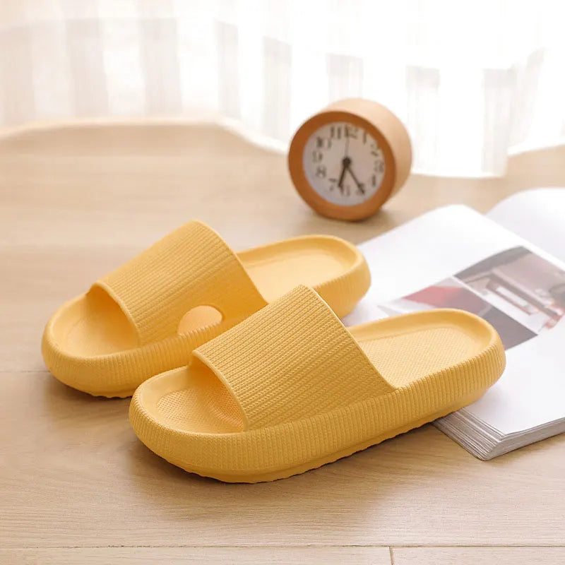 Frauen Dick Plattform Cloud Hausschuhe Sommer Strand Eva Weich Sohle Slide Sandalen Freizeit Männer Damen Innen Badezimmer Anti-Rutsch Schuhe