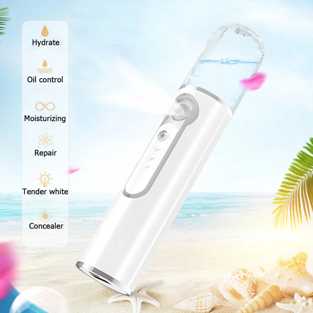 Nanomister Lashes Sprayer Nebulizer Machine For Eyelashes Mini Face Steamer Sprayer Portable Hydrating Nanometer Mist Nebulizer
