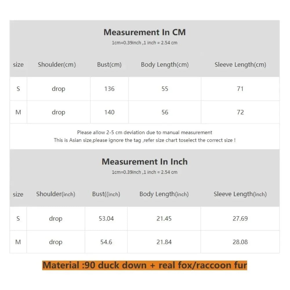 Winter girls jacket with real raccoon fox fur loose fit coat