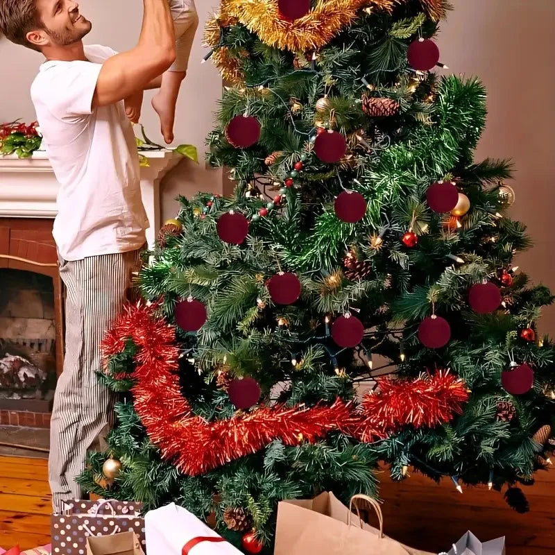 Choice Velvet Weihnachtskugeln Unzerbrechlich - Kunststoff, 6 cm, 30 St.