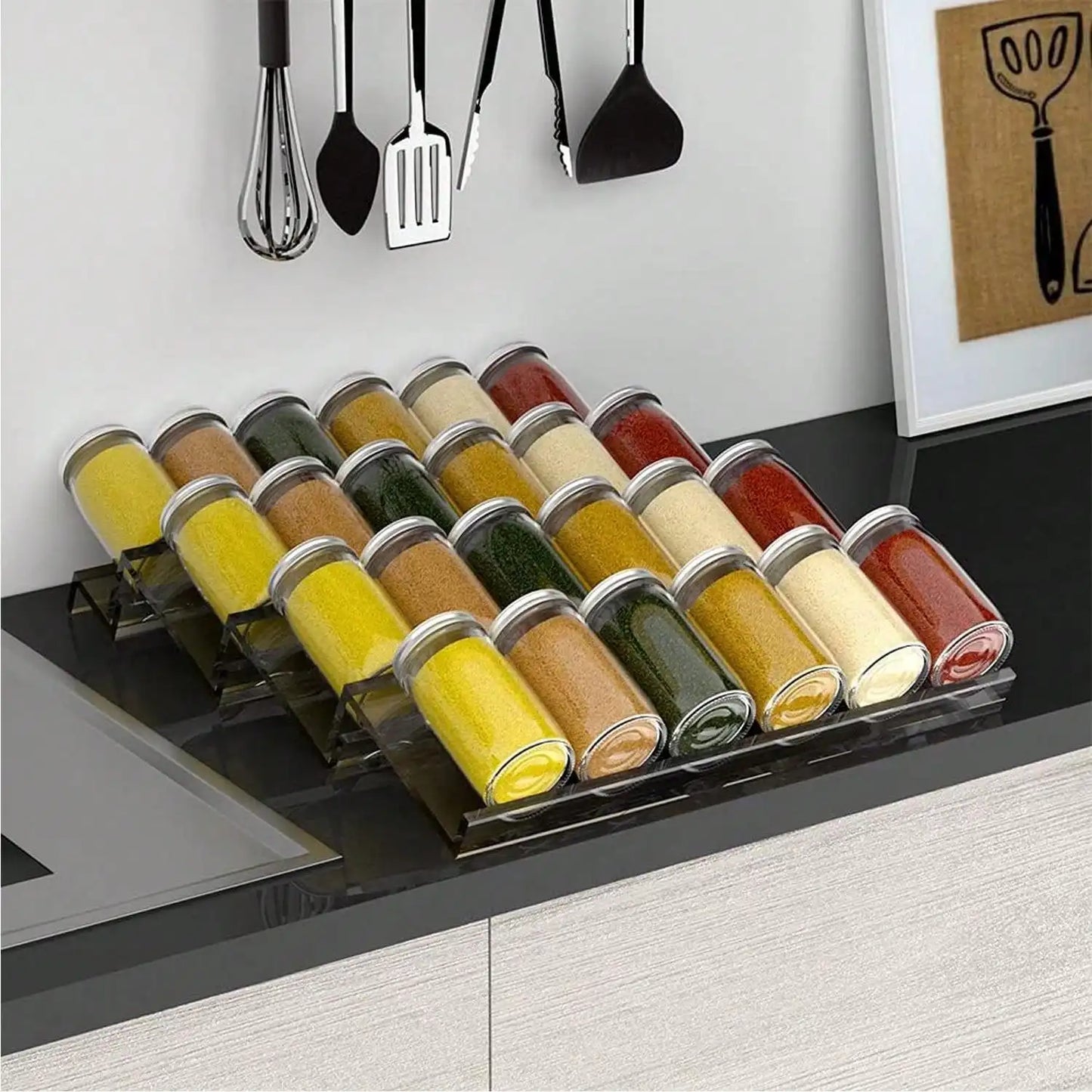 Choice Gewürzorganizer Verstellbar - Acryl 4 Stück 35 cm