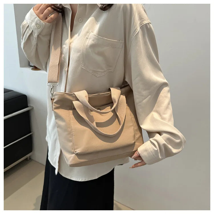 Small Casual Tote Bags Women Shoulder Messenger Bags Korean Canvas Fashion Female Crossbody Bag for Girl 2024 Cloth Handbags