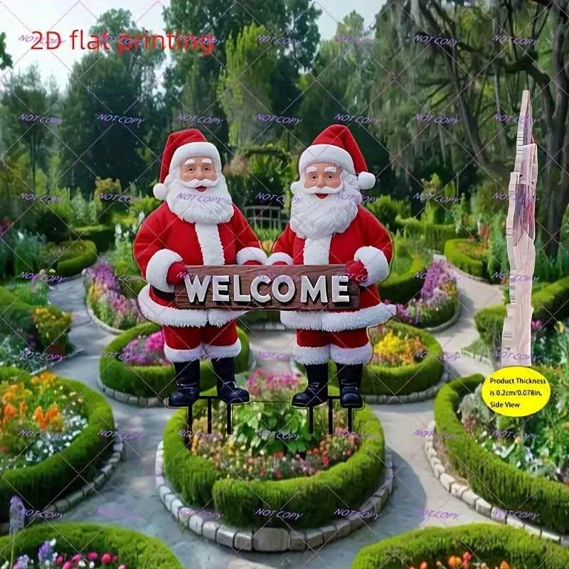 MINISOCN Willkommensschild 2D Acryl - Größe Klein, Einsatz Außen