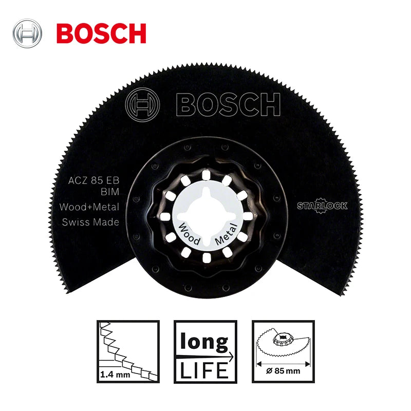 Bosch Starlock Oscillating Segment Saw Blade ACZ 85 EB Multi Material Multitool Professional Saw Blade for GOP12V-28 GOP185-Li