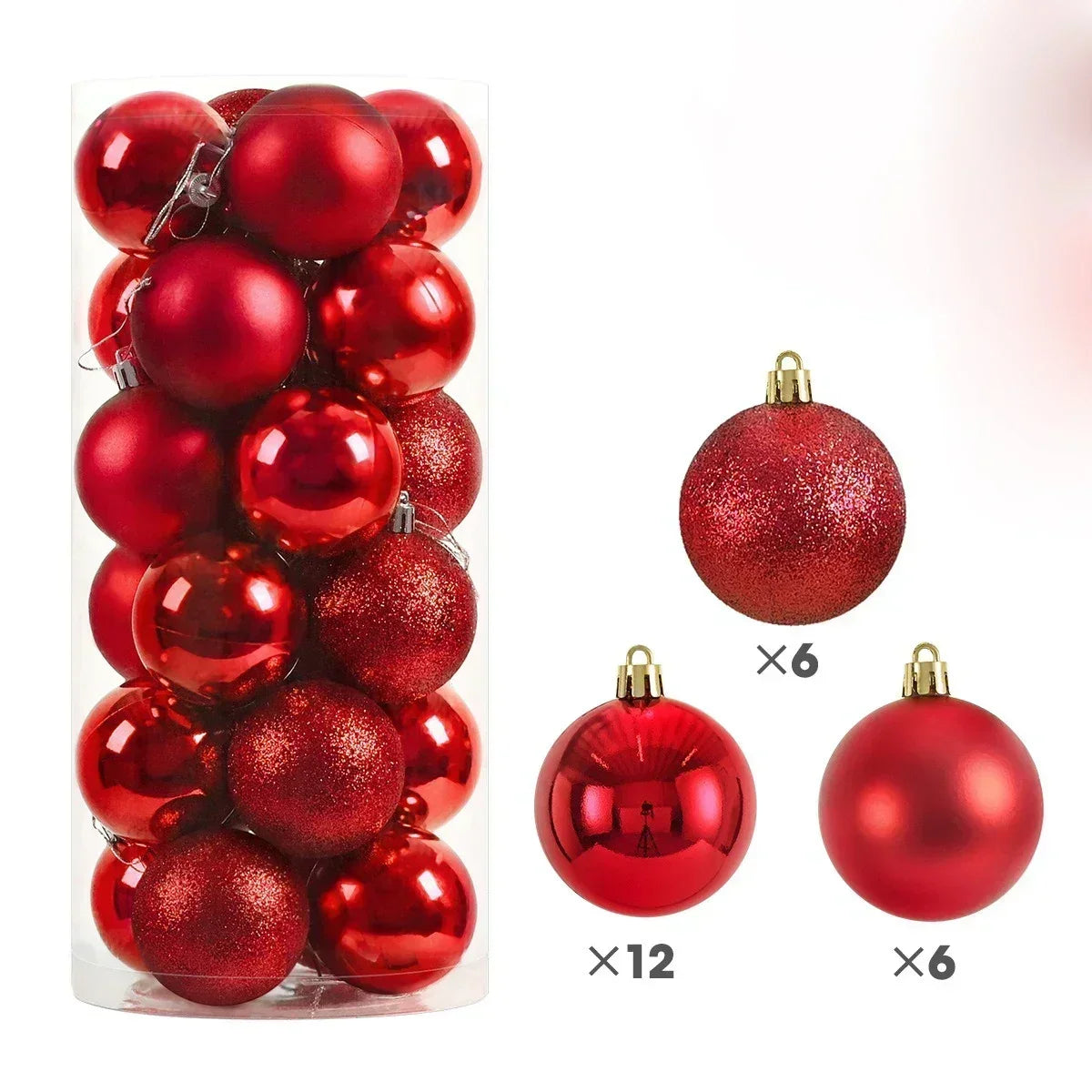 Choice A Weihnachtskugeln - Inhalt 24 Stück, Größe 3 cm