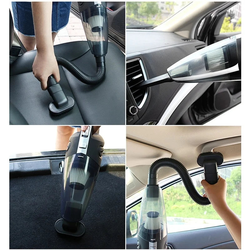 Handheld Vacuum Cordless Powerful Cyclone Suction Portable Rechargeable Vacuum Cleaner Quick Charge for Car Home Pet Hair