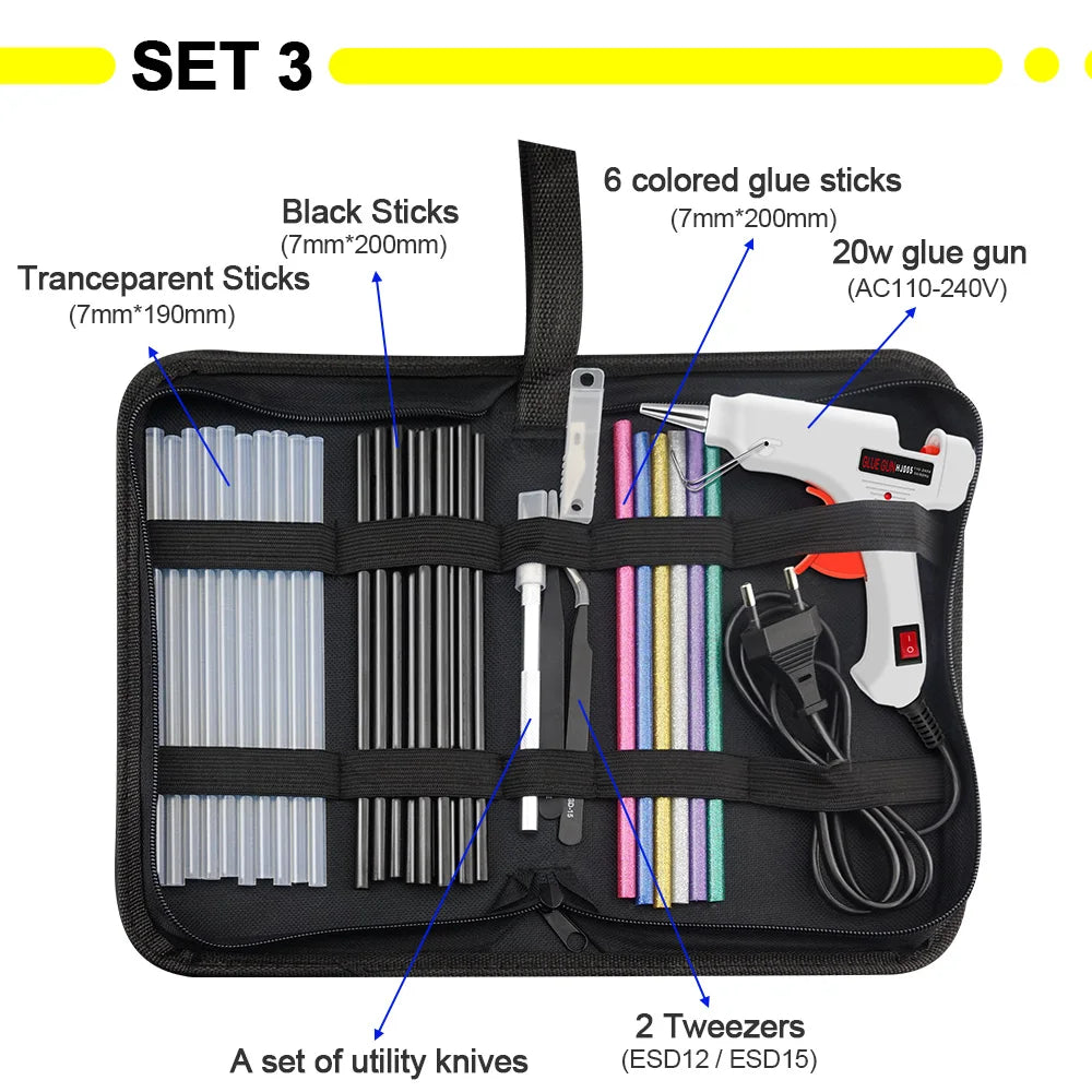 Heißklebepistole Set 2025 - GoGoPanda 6 IN 1 Electric Heat Hot Melt DIY Tool