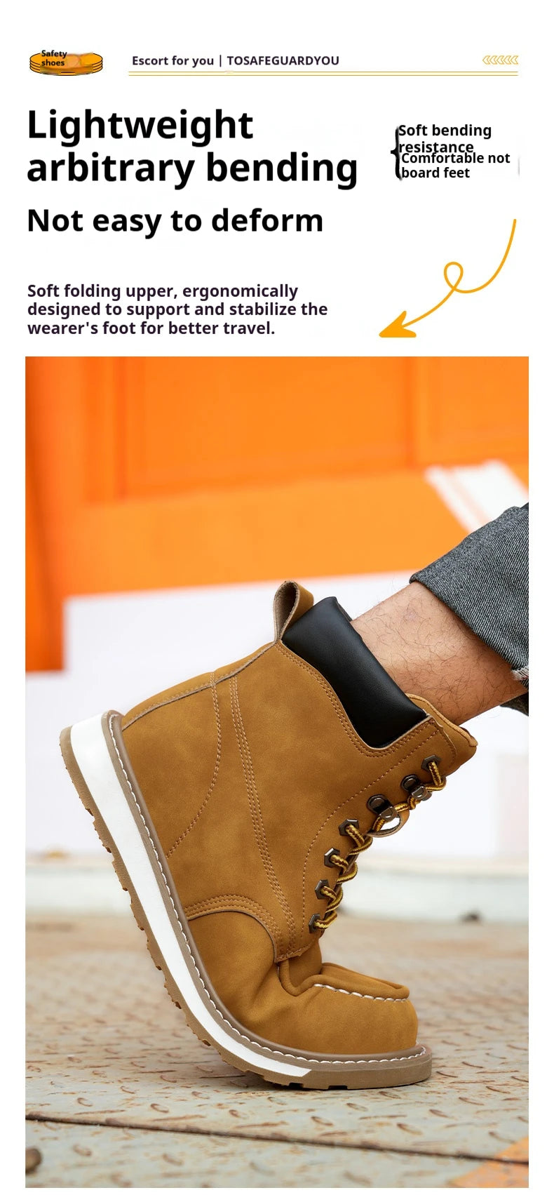 Încălțăminte de siguranță CN Zhejiang, rezistentă la impact și perforare - Mărimea EU 41-46, închidere cu șireturi, până la gleznă