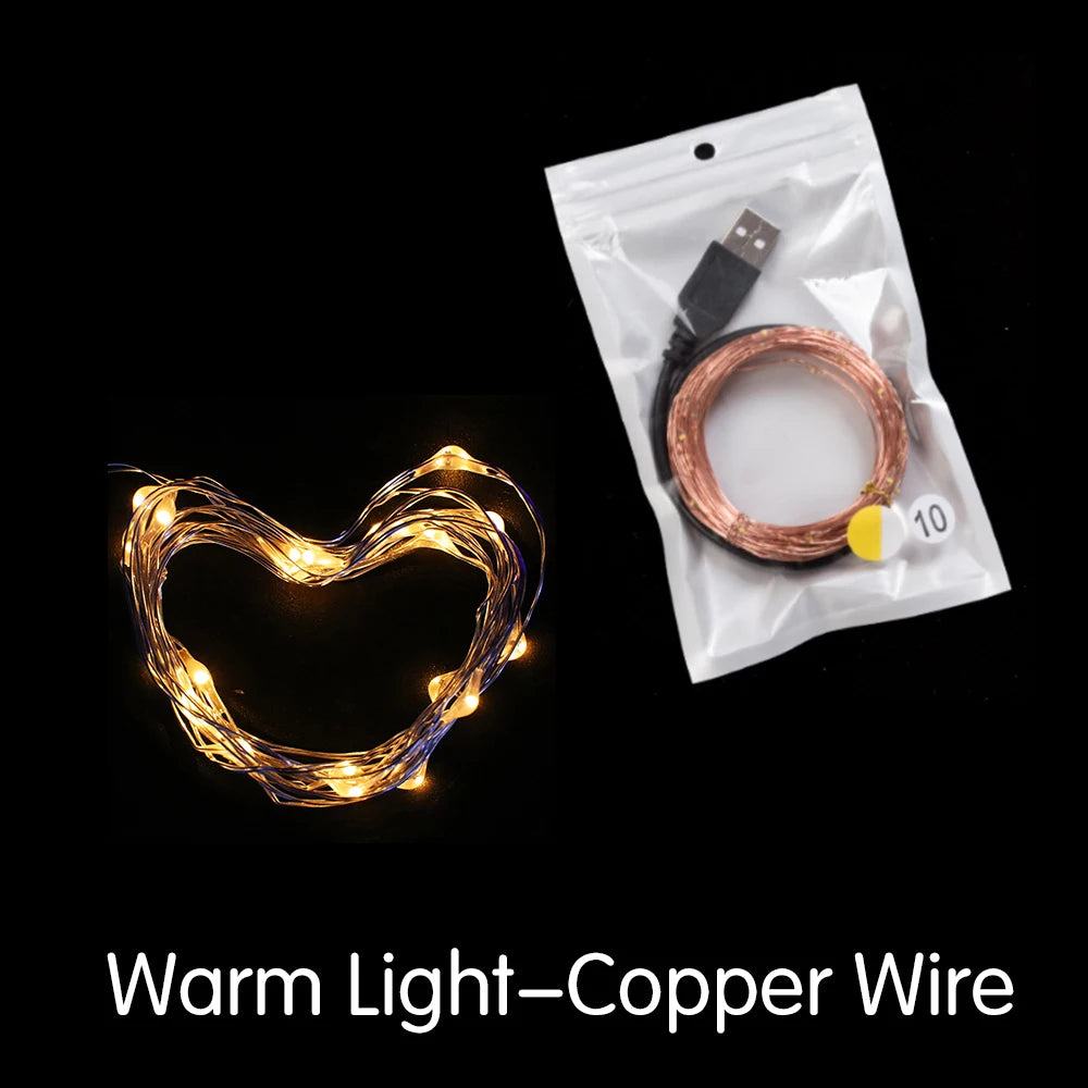 RGBCW String Light Wasserdichte Lichterkette - 249-2000 Lumen 4,5 V