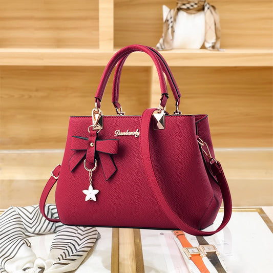 Fashion Bow Handbags for Women Luxury Ladies Shoulder Bag Crossbody Tote