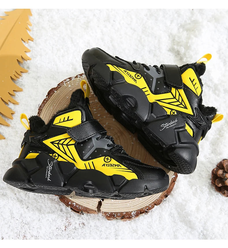 Kinder Schneestiefel für Jungen Mädchen Hochwertige Winter Warme Wasserdichte Kinder Mode Sportschuhe Turnschuhe Mädchen Schneestiefel