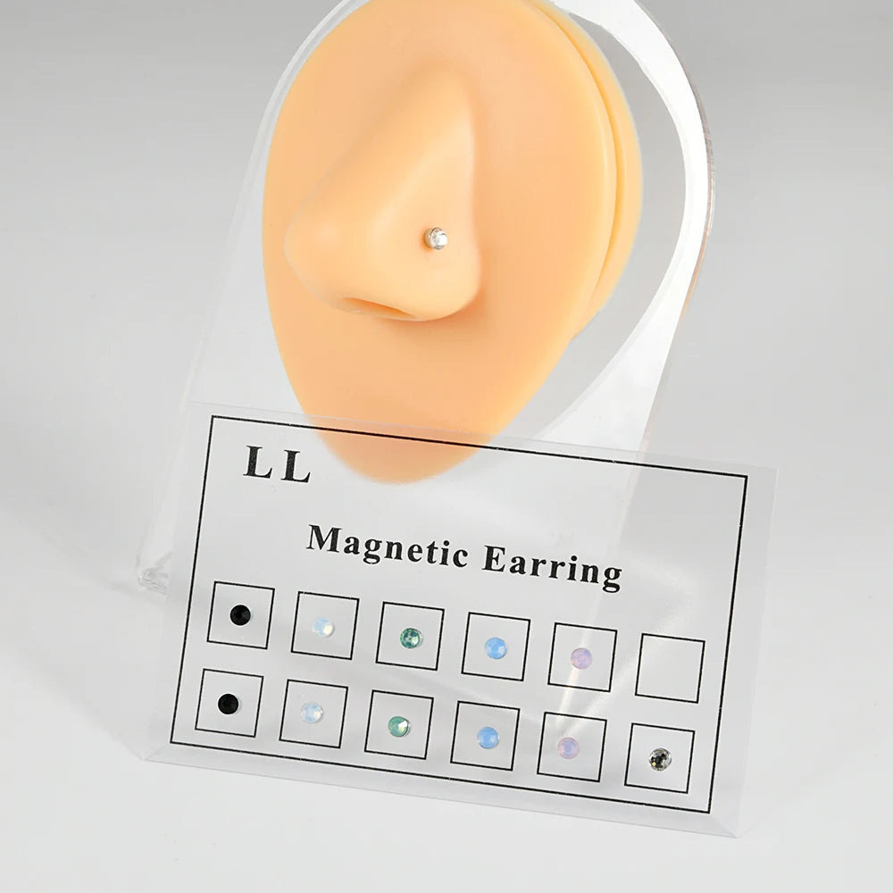 Luna 12er Set Magnetische Fake Piercings - Ohne Stechen