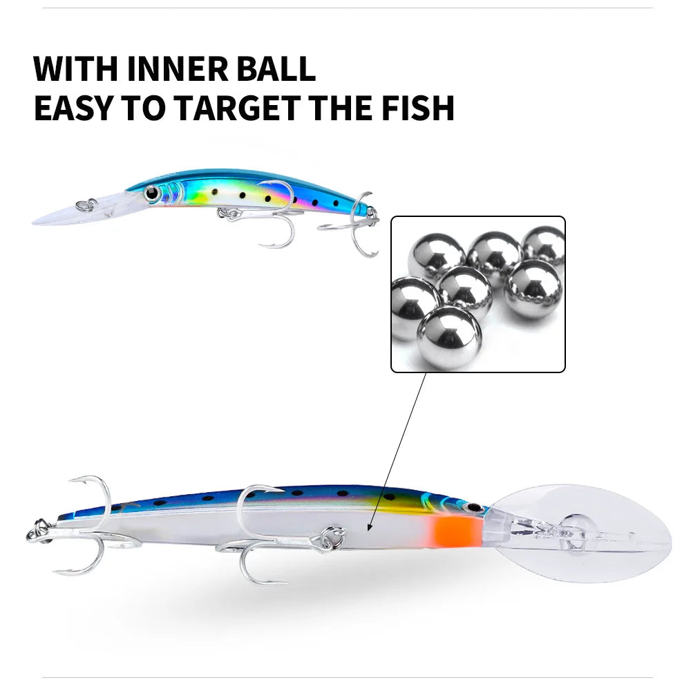 KNCONAN Minnow Köder Tieftaucher - 17cm 27g Kunstköder