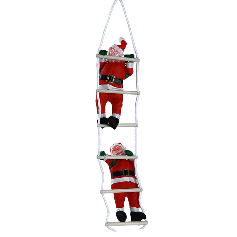 Beeinch Weihnachtsmann-Kletteranhänger - Größe 12 cm Kunststoff Seillänge 20 cm