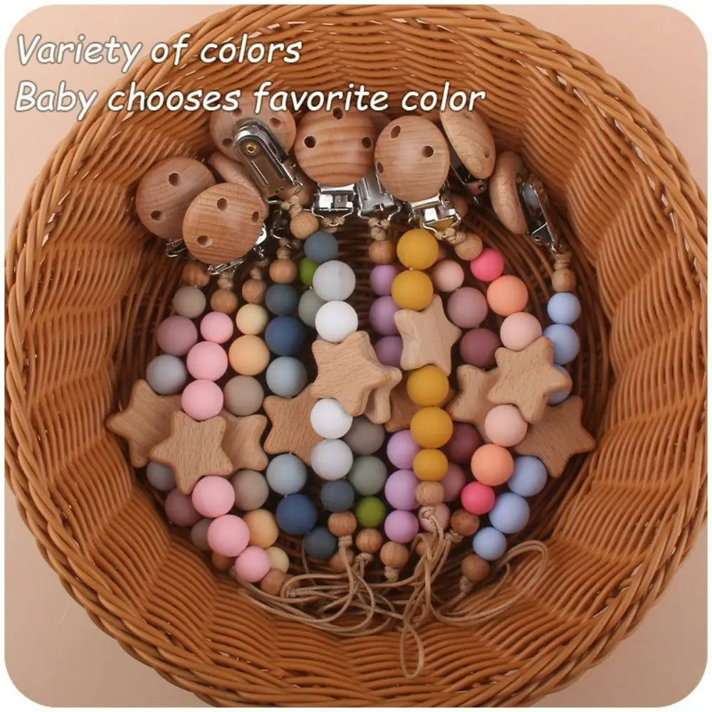 Cute Silicone Baby Pacifier Clips Silicone Pacifier Chain Nipple Bracket Holder For Nipples Toddler Toys Baby Shower Gift
