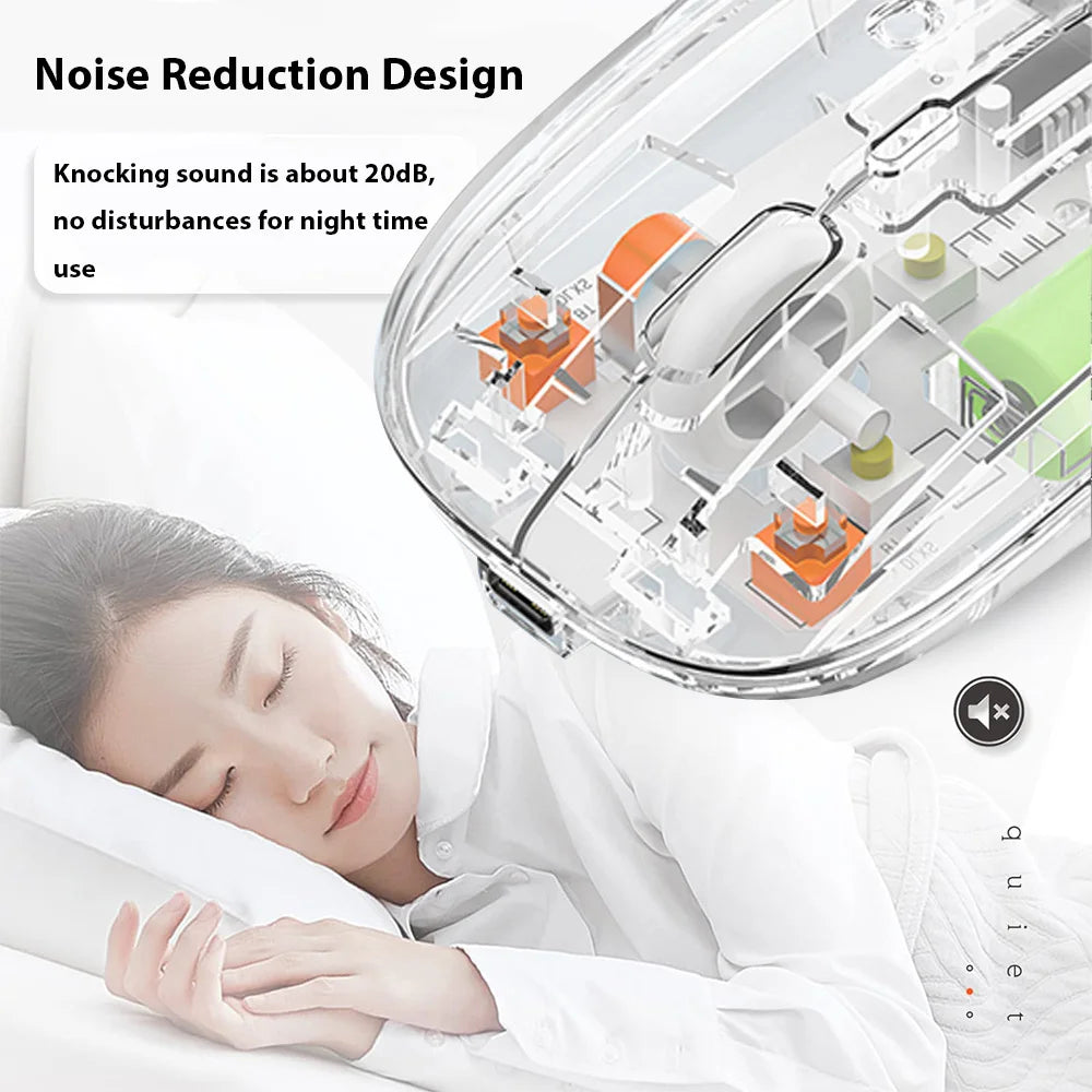 CT T1 Leise Bluetooth-Maus - 1600 DPI, 500mAh, 2.4G