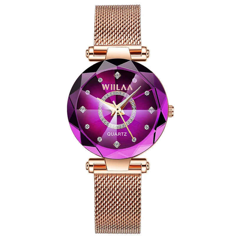 Damen-Uhr 2025: Luxury-Brand Top-Rhinestone - Gold Clock Collection