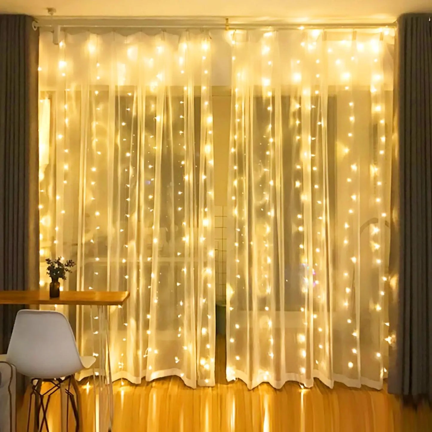 FEICAN Fairy LED Curtain Lights - USB Fernbedienung Wasserdicht