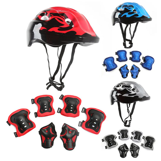 JOCESTYLE Skate Schutzset Verstellbar - Helm 48-55cm ABS