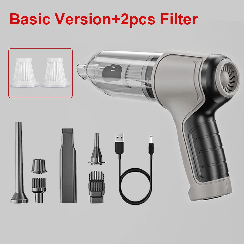 Portable Car Vacuum Cleaner 95000PA Wireless Handheld Vacuum Cleaner Powerful Mini Home Car Cordless Vacuum Cleaner Blower